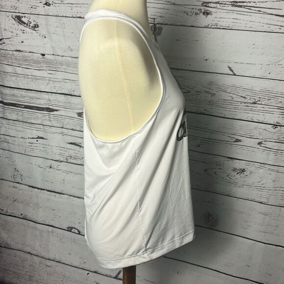 Adidas White Racerback Athletic Tank Top - Picture 5 of 6